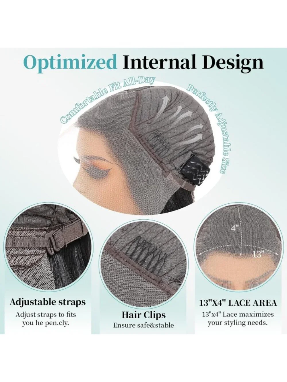26-Inch Synthetic Lace Front Wig - HD Lace, Layered, Pre-Plucked, Glueless